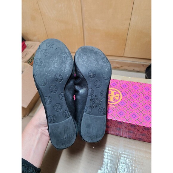 Tory Burch Reese Designer Ruffle Tassel Flats Size 8 - Picture 5 of 5